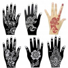 Tetovačky - Kvetinové trblietky airbrush mehndi indická henna tetovanie (Tetovačky - Kvetinové trblietky airbrush mehndi indická henna tetovanie)