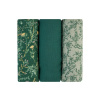 KikkaBoo Plienky mušelínové 75x75 cm 3ks Secret Garden Green