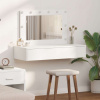 zahrada-XL Toaletný stolík Biela 100 x 40 x 70 cm Kompozitné drevo 865235