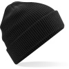 Beechfield Čepice B 52N, pletená s vaflovým úpletem COT53052N00299-black Černá UNI