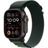 Apple Watch Ultra 2 GPS + Cellular 49mm Black Titanium Case with Dark Green Alpine Loop - Large MX4T3CS/A