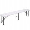 Stoličky Springos plast GF0094 CATERINGOVÁ LAVIČKA 183 x 30 x 44 cm biela
