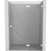 Mexen Lunar sprchové dvere otočné pravé 135 cm, transparentné, biele - 834-135-000-20-00-P
