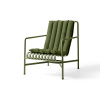 HAY Textilný podsedák Palissade Lounge Chair High Soft Quilted Cushion, olive