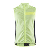 Pánska ultraľahká cyklistická vesta CRAFT Essence Light Wind žltá XXL