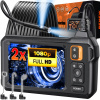Endoskop INŠPEKČNÁ kamera DUO DVE KAMERY 5M 7LED 2x Full HD LCD 8mm PRO