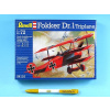 Revell Plastic ModelKit letadlo 04116 'Fokker DR. 1 Triplane 18-3393 1:72