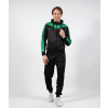 TUTA ROMA CON CAPPUCCIO POLARFLEECE NERO/VERDE Tg. 2XS