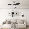 Stropný Ventilátor So Svetlom A Ovládačom 76 Cm, Tmavohnedý