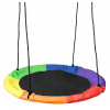 HEJDAVAČKA BOCIAJIE HNIEZDO PRE DETI ZÁHRADNÁ ODOLNÁ PEVNÁ HÚDAČKA 60 cm (Záhradná hojdačka bocianie hniezdo Romek multicolor 60 cm)