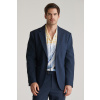 SAKO GANT SLIM COT/LINEN SUIT JACKET EVENING BLUE