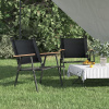 vidaXL Kempingové stoličky 2 ks čierne 54x55x78 cm oxfordská látka - Čierna - 99714-61879