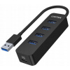 Unitek USB-A hub, 4 porty USB 3.1, aktívny, 10 W