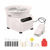 keramický kotúč 11 palcový keramický kotúč s nožným pedálom, dotyková zástera, 450W biely