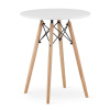 WELLHOX Okrúhly stôl TODI 60 cm - biely 9403 20 80 00