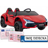 Rýchle AUTÍČKO PRE DETI na akumulátor Lamborghini Revuelto XL + DIAĽKOVÉ OVLÁDANIE