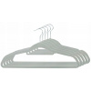 Vešiaky na oblečenie MAXI zamatové, sivé (5 ks)
