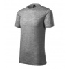 Malfini Merino Rise pánske krátke tričko, tmavosivý melír - XL