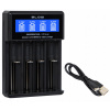 RÝCHLA NABÍJAČKA BLOW PRE BATÉRIE ČLÁNKOV XN-110 18650 18500 AA a AAA USB-C