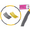Hula Hop s kartami Icon 85 cm viacfarebný (Hula hop so zoštíhľovacím masážom žltým šedým 85 cm)