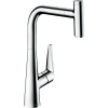 HANSGROHE Talis Select M51 páková drezová batéria s vyťažiteľným výtokom, 1jet, výška výtoku 288 mm, chróm, 72821000