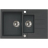 Alveus ROCK 70 kuchynský granitový drez so sifónom 78x48 - G-91 Black 1090955