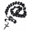 Ewena Tradiční křesťanský růženec různé barvy Barva: Černá + dárkové balení
