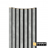 WALL CONCEPT flexi obkladový panel Raw Imperial, čierny filc + MDF, 2750x285x17 mm, 0,78 m2