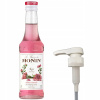 Barmanský sirup MONIN Rose RUŽOVÝ 250 ml + Pumpička