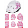 Croxer Silky Fibre pink sada chráničov a prilby - S, chrániče S