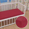 Detské jersey napínacie prestieradlo do postieľky JR-010 Vínové 70 x 140 x 10 cm - do postieľky