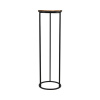 Kvetinový stolík kovový Lafiora 70 cm čierny