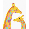 Maľovanie podľa čísel Žirafa a jej mláďa, 40x50 cm, bez rámu a bez vypnutia plátna (6044680)