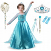 Kostým pre dievča - Elsa Elza + Peruka Dress Dress + Set 110/116 (Elsa Elza + Peruka Dress Dress + Set 110/116)