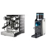 Rocket Espresso Appartamento TCA, white + Rancilio Rocky Doserless