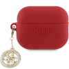 Guess GUAP23DSLGHDF kryt AirPods Pro 2 červený 3D Rubber 4G Diamond Charm (Guess GUAP23DSLGHDF kryt AirPods Pro 2 červený 3D Rubber 4G Diamond Charm)