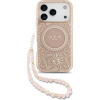 Guess IML Flowers Allover Strap MagSafe Zadný Kryt pre iPhone 17 Pro Pink