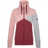 mikina dámská LOAP EBARA červená/růžová/šedá S