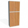 Policová skriňa Strong, 80x192x40 cm, jelša/sivá
