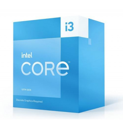INTEL cpu CORE i3-13100F socket1700 Raptor Lake BOX 58W/89W 13.generace (od 3.4GHz do 4.5GHz, 4x jádro, 8x vlákno, 5/12MB cache, pro DDR4 do 3200, pro…