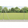 zahrada-XL Plot s stĺpmi Strieborná 1.6 x 10 m Oceľ 3351058