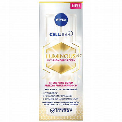 NIVEA Cellular Luminous 630 Intenzívne sérum proti pigmentovým škvrnám, 30ml