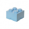 LEGO® Úložný box 4 25 x 25 x 18 cm svetlomodrá