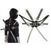Kostým pre chlapca- Ninja set 2 meče dýky outfity doplnky 5in1 (Ninja set 2 meče dýky outfity doplnky 5in1)