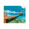 Diamantové maľovanie - MALEDIVY Rámovanie: bez rámu a bez vypnutia plátna, Rozmer: 40x50 cm