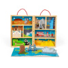 Bigjigs Toys Drevená cestovateľská hracia súprava