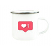 Plechový hrnček love