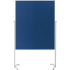 magnetoplan moderačné tabule Evolution Plus (d x š x v) 1630 x 1200 x 1500 mm plsť kráľovská modrá, biela obojstranne použiteľné, vrátane koliesok, nástenka; 1151103