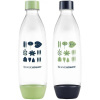 Fľaša SodaStream FUSE 2x 1 l, zelená/čierna