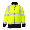 PORTWEST HI-VIS MODAFLAME FR31 / Nehorľavá reflexná mikina na zips, antistatická - HV žltá S